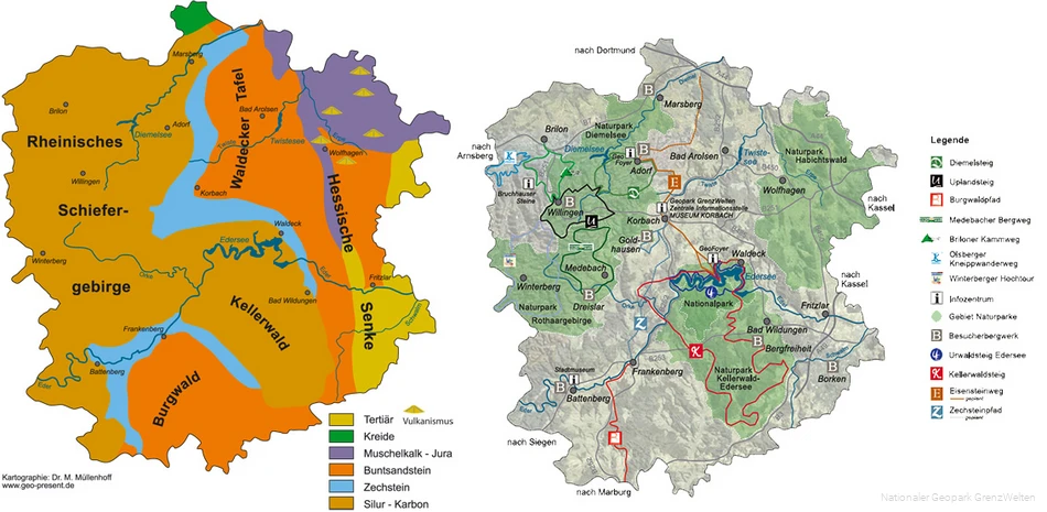 Geologische kaart Geopark