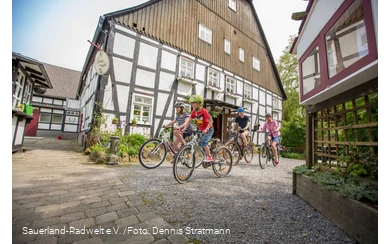 A cycling trip with the family along the GeoRadroute.