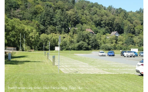 Parkplatz  Wehrweide Frankenberg (Eder)