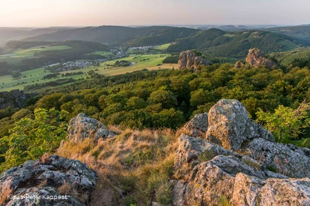 You have a wonderful view from the Buchhauser Steinen.