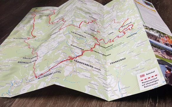 Overzichtskaart van de Ruhr GeoRadroute