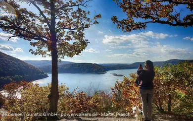 Ein Blick über den Edersee