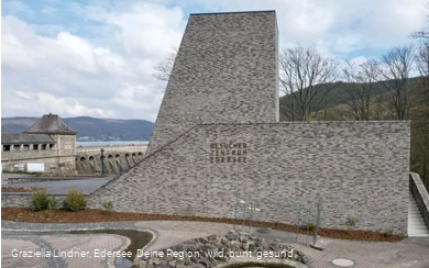 Querschnitt der Edertalsperre