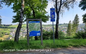 Aussichtsreicher Wanderparkplatz in Erndtebrück
