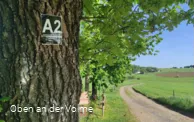 Sagenbank entlang des Weges A2