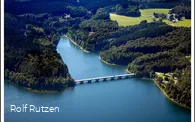 Die Hokühler Bucht an der Versetalsperre aus der V