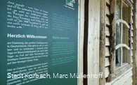 Greentrails Eingangstafel Goldsucherhuette