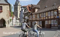 Radfahrer Altstadt Korbach Georadroute