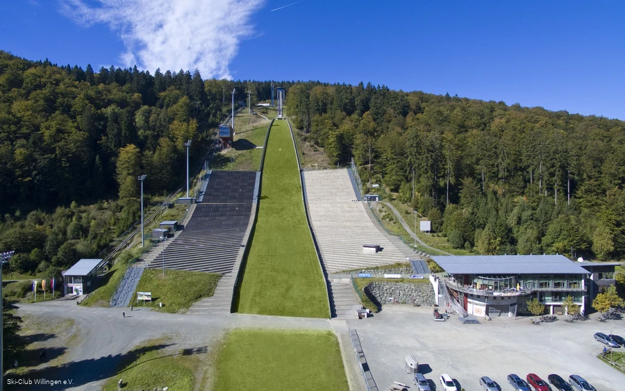 Muehlenkopfschanze Willingen im Sommer