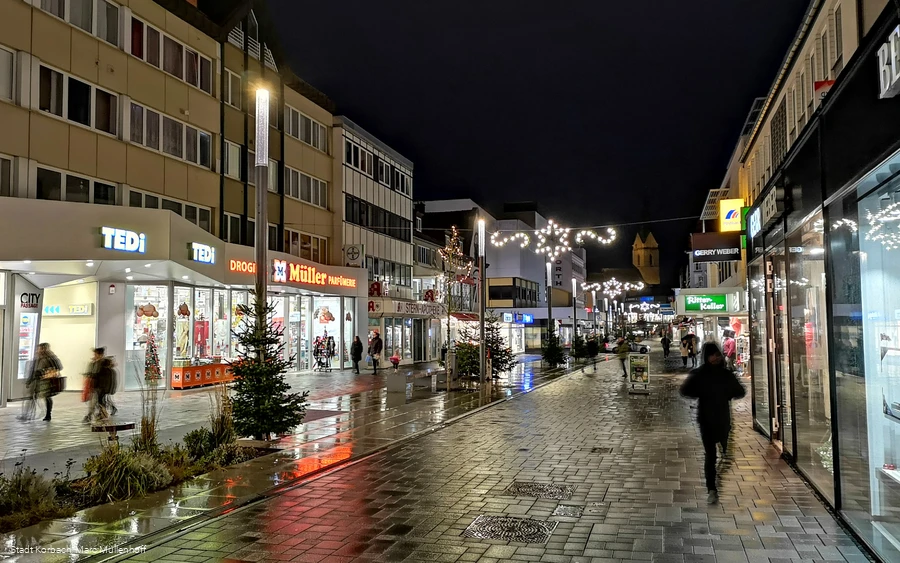 Weihnachtseinkauf Fußgängerzone