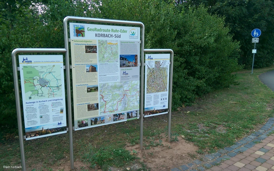 Infotafel Radknoten Korbach Infotafel Radknoten Korbach