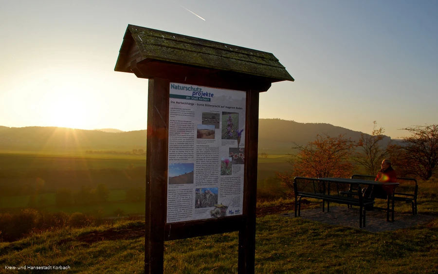Infotafel Marbeckhänge