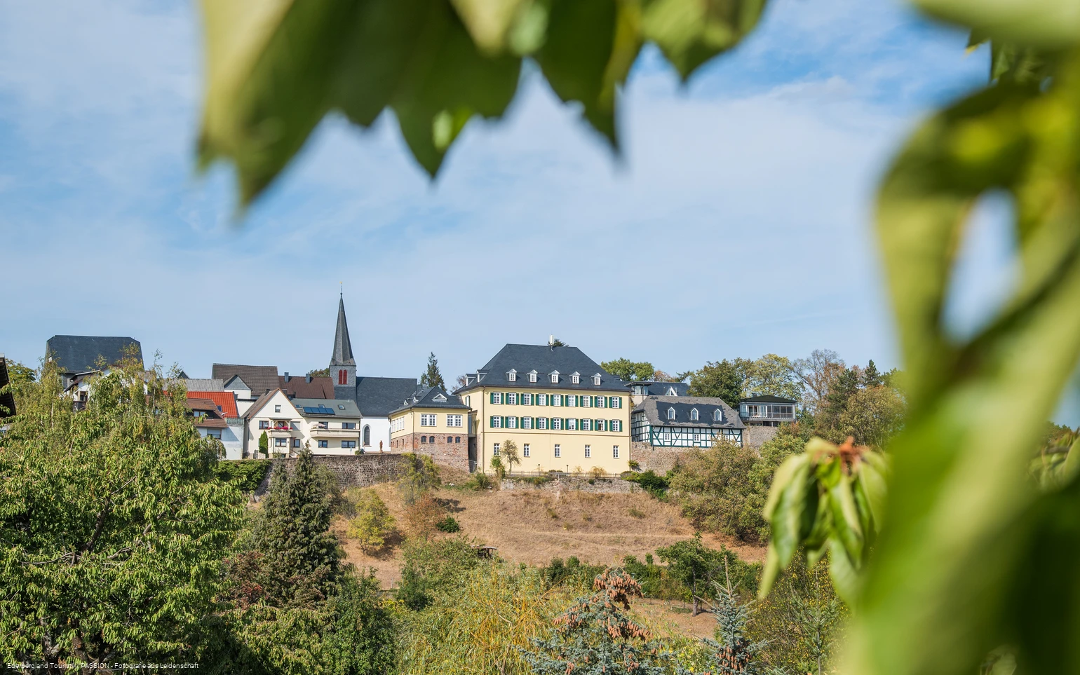 Blick auf die Neuburg, Battenberg(Eder)