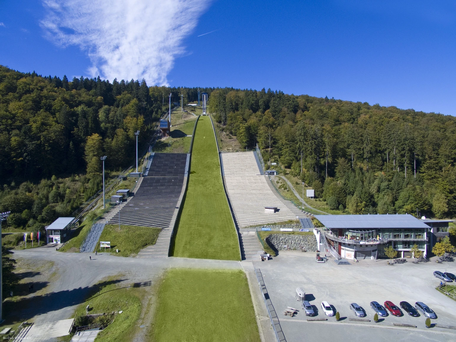 Muehlenkopfschanze Willingen im Sommer
