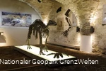 Prehistorische reptielen in het Haus Hövener Museum in Brilon