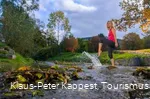 Sprung über das Wasser