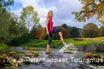 Sprung über das Wasser