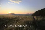 Der Sonnenaufgang über der Medebacher Bucht.