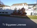 Skulptur Feuer löschen